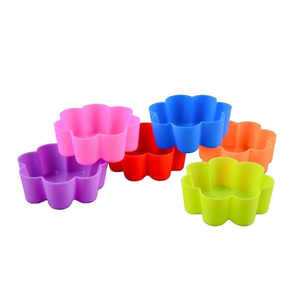 Silicone Cake Mould for Kitchen Baking 12Pcs Assorted Color Flexible Molds