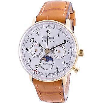 Zeppelin Hindenburg LZ129 7039-1 70391 Quarz Moon Phase Damenuhr