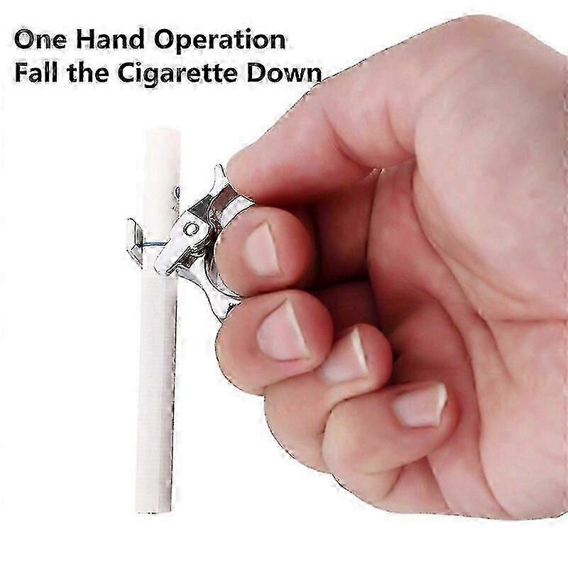 Cigarette Ring Holder Hands Smoking Clip On Rack-Gold