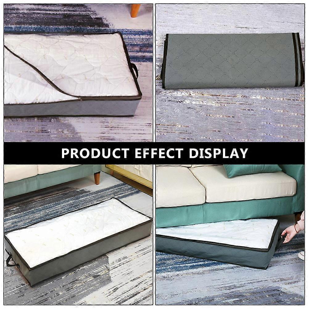 Quilt Storage Bag Foldable for Clothes Storage 2Pcs White Dustproof Pouch