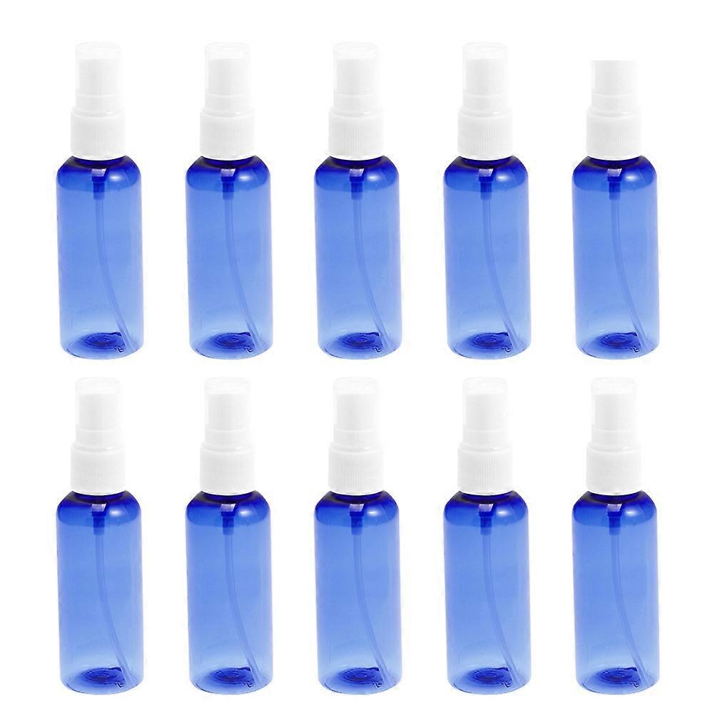 Blue Empty Spray Bottle Fine Spray Feature 10Pcs for Storage