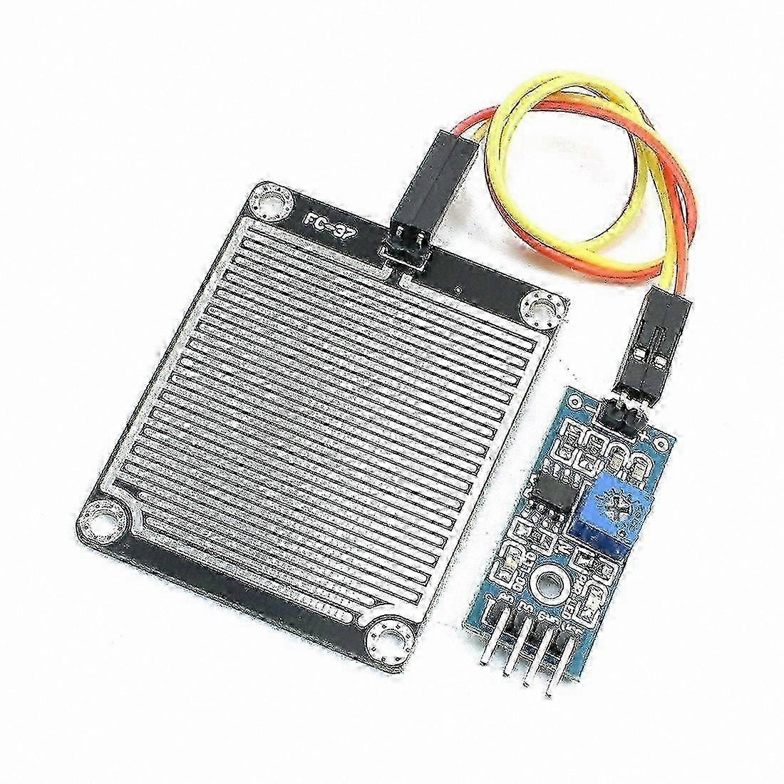 Water Detection Sensor Module, 3V-5V-Compatible Raindrop Monitoring Component for Environmental Sensing Solutions