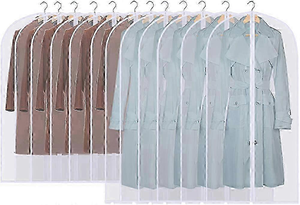12-Pack Foldable Garment Covers for Suit & Closet Protection