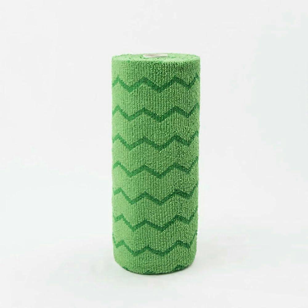 Microfiber Cleaning Cloth Roll Fast Drying Reusable Kitchen Towels Green Washable Sheets