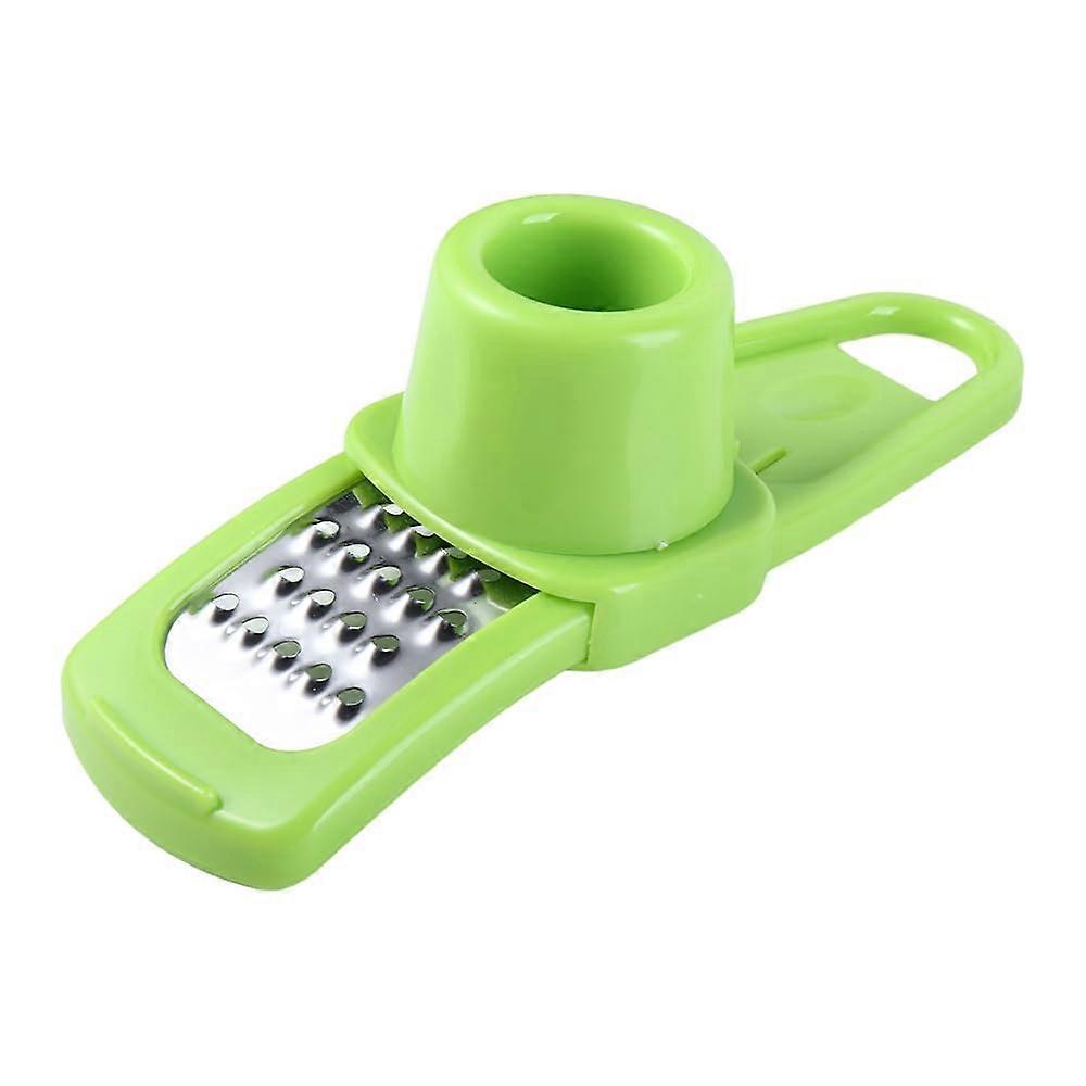 Manual Garlic Grinder and Chopper for Ginger Nuts Vegetables, Compact Easy Clean Green Kitchen Tool