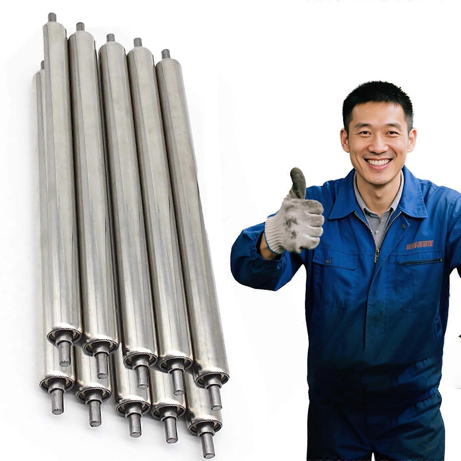 Stainless Steel Conveyor Rollers 32mm RustResistant Easy Spring Install for Industrial Belts