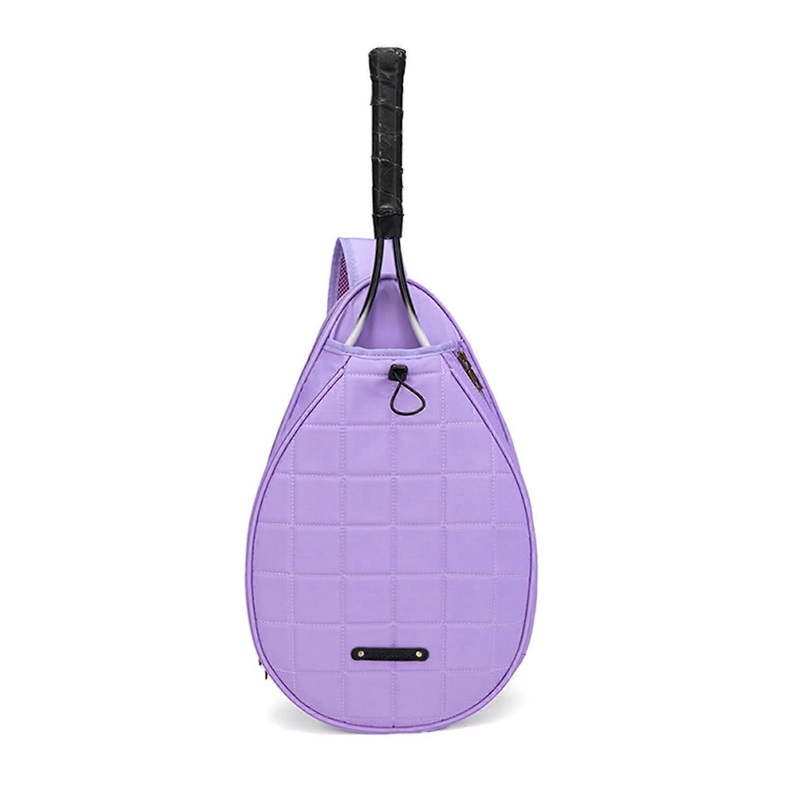 Tennis Racket Shoulder Bag with Multiple Compartments for Badminton, Ergonomic Adjustable Strap