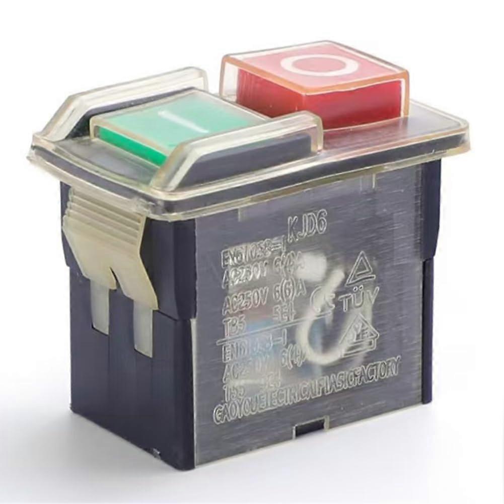 KJD61 Waterproof Electromagnetic Switch 250V with Power Outage Protection and Start Button