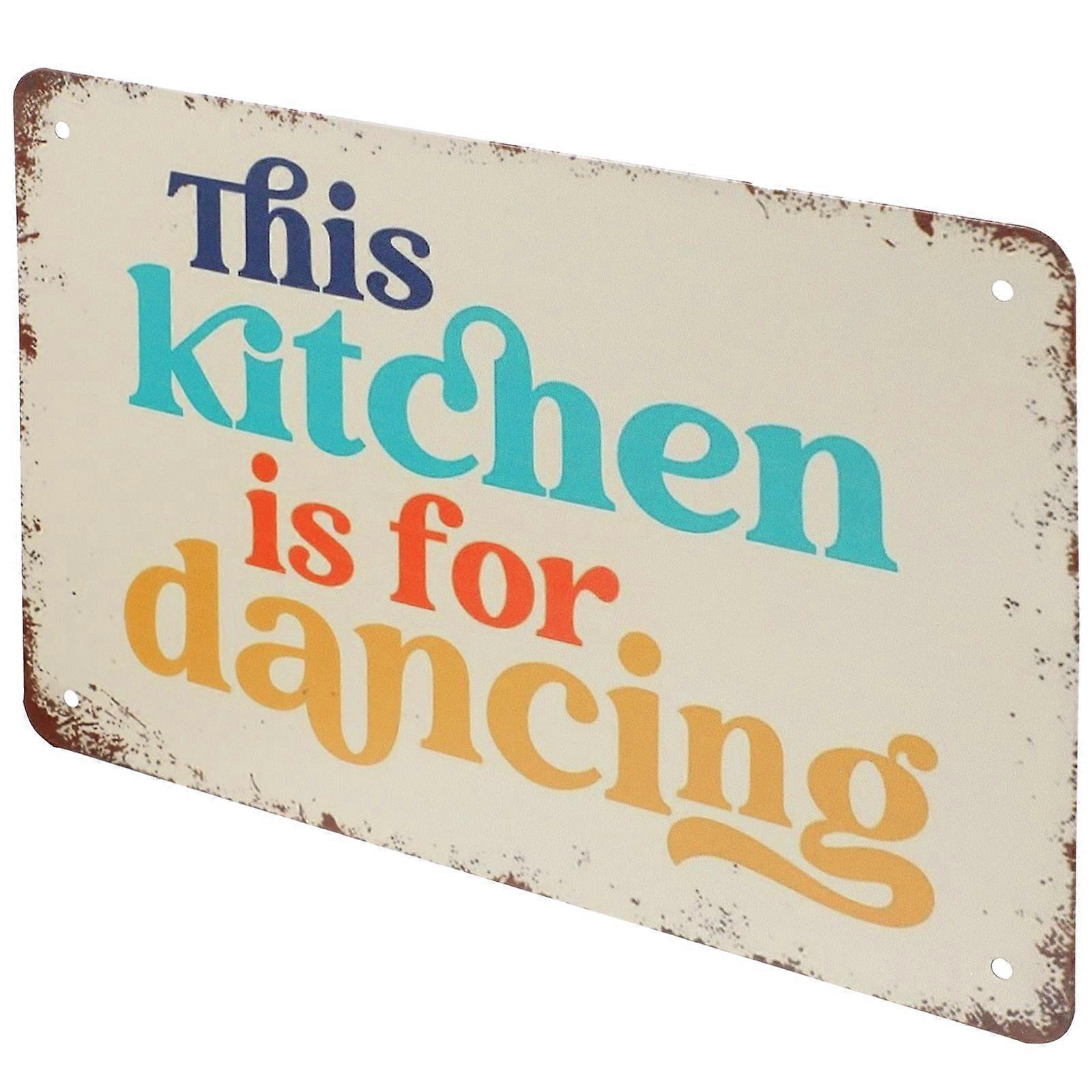 Poster Iron Kitchen Sign for Decorative Use