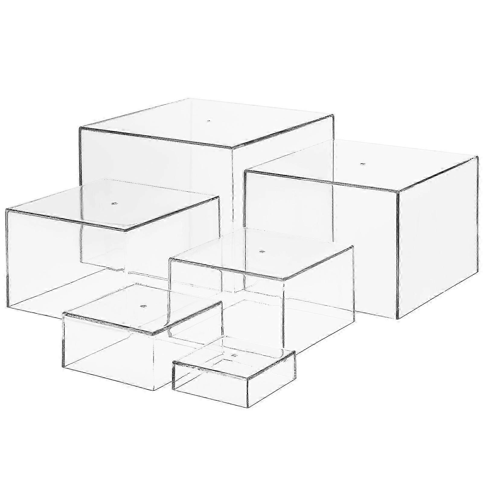 Acrylic Dessert Table Stands for Display Buffet Risers 1Set Transparent