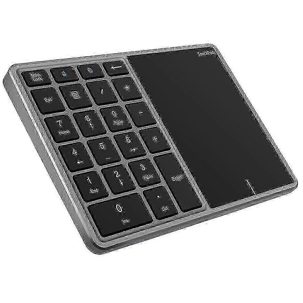Bt-14 Bluetooth/2.4g Wireless Mini Numeric Keyboard Computer Laptop Keypad With Touchpad--