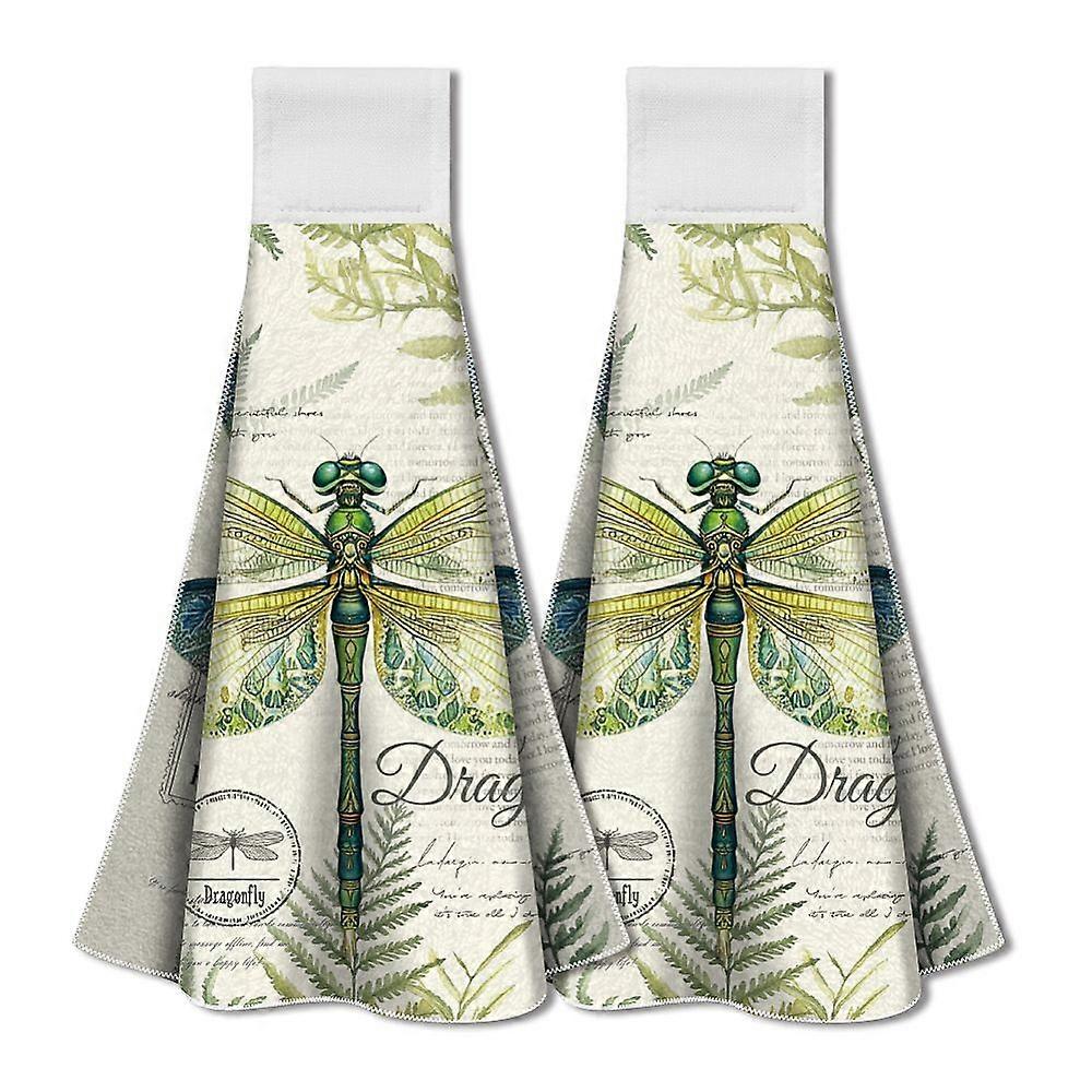 Microfiber Hanging Towel for Kitchen Dragonfly 345x315mm 2pcs/set