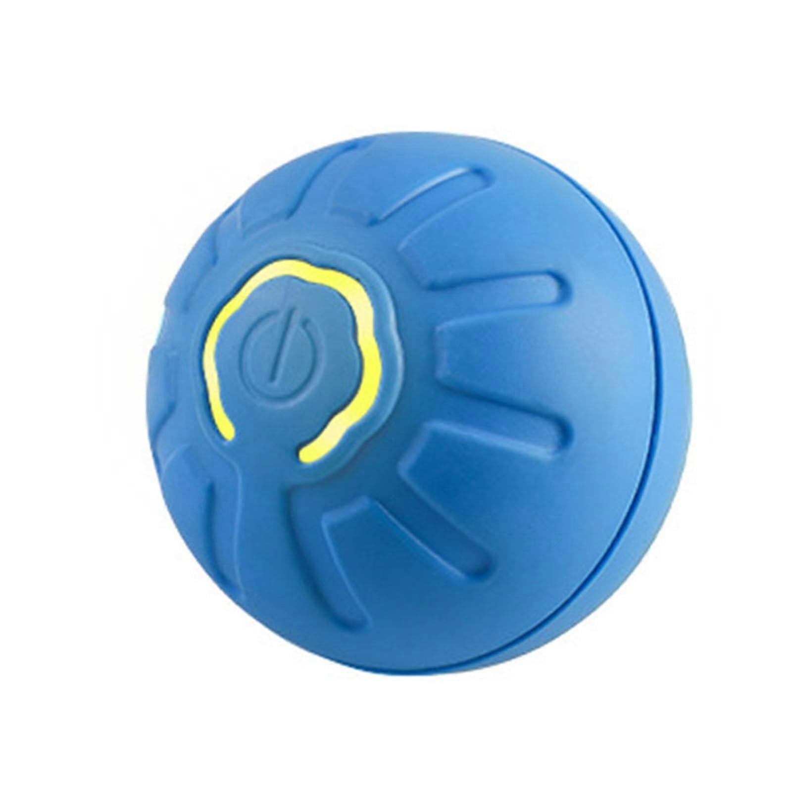 Interactive Dog Toy with LED Light, Automatic Rolling Ball for Small Dogs, Durable Outdoor Chew