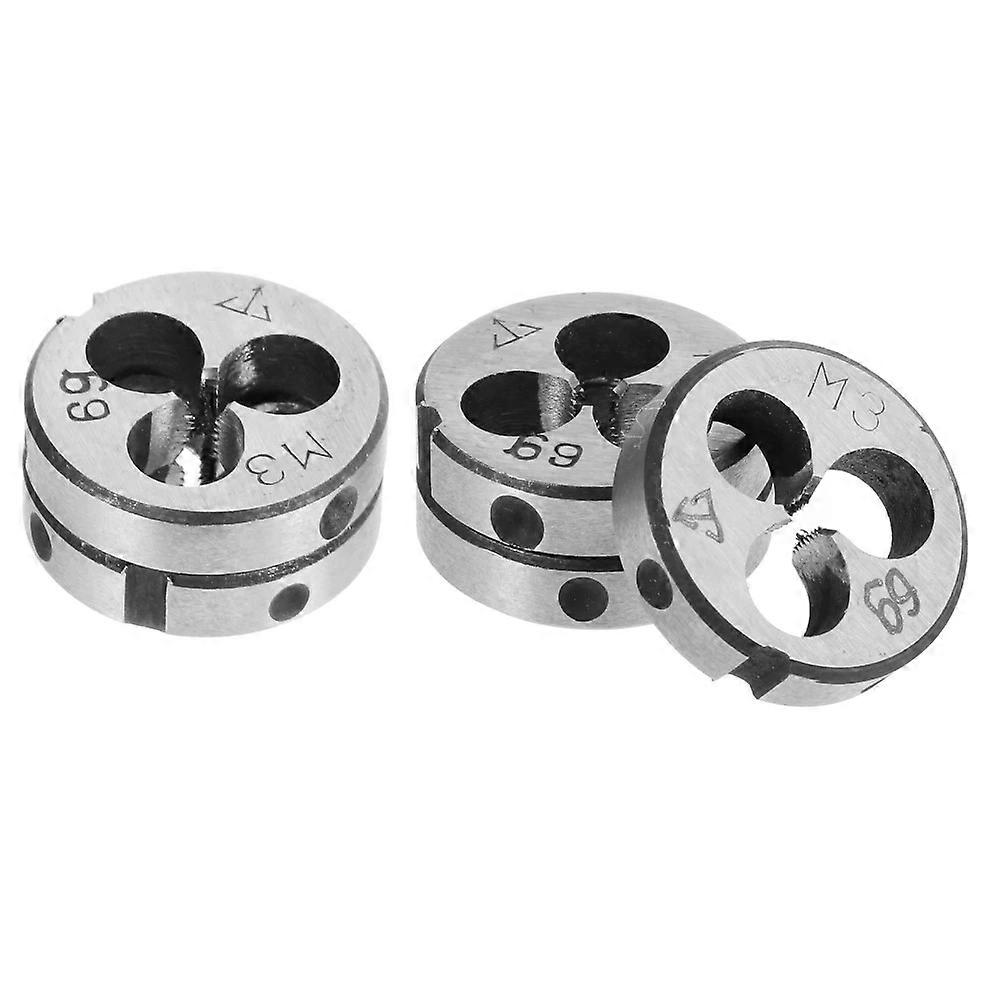 Round Thread Die, 5pcs Threading Tool for Machining External Threads