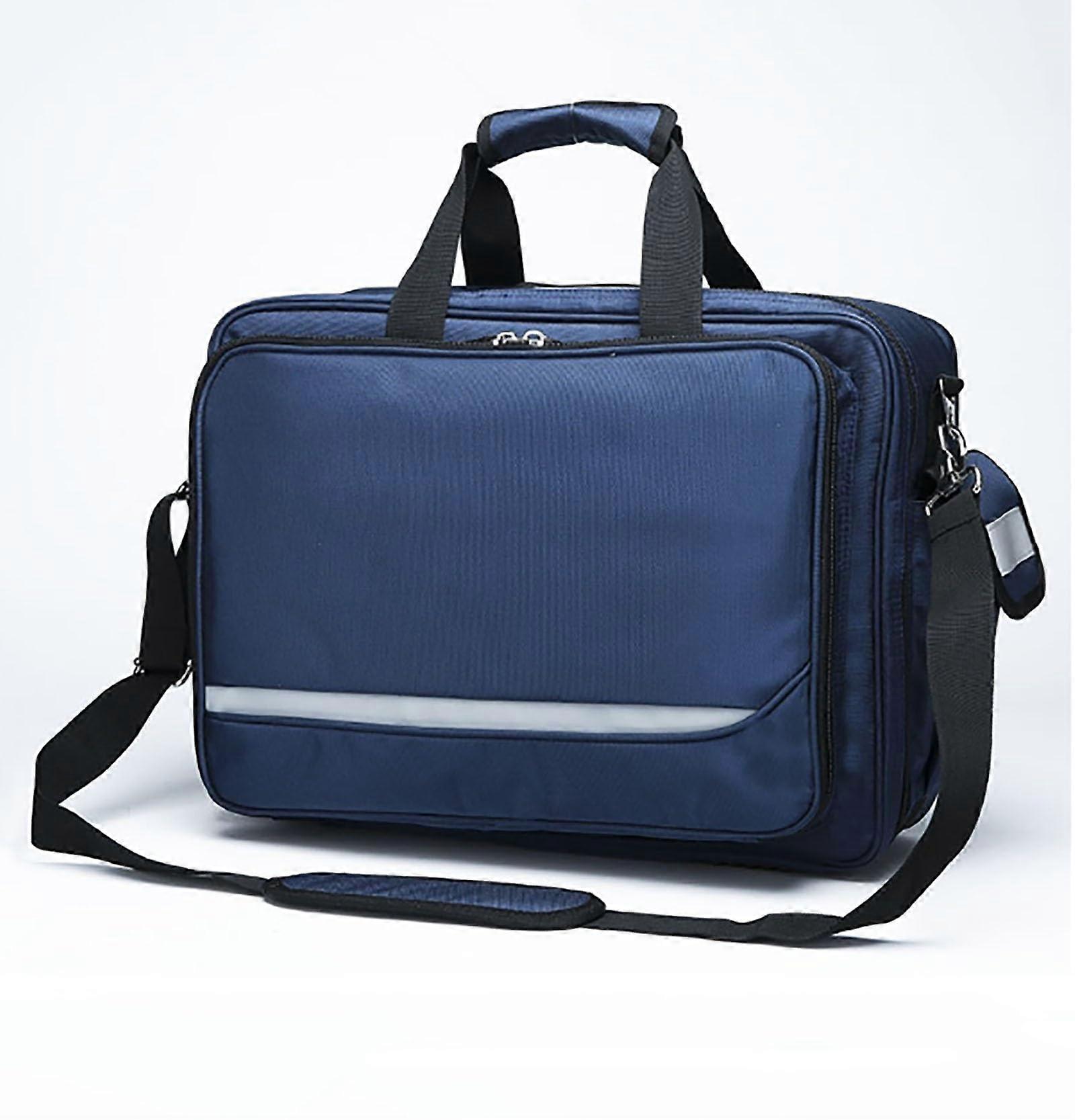 First Responder Trauma Bag Empty with Multiple Compartments, Durable Emergency Medical Kit Carrier