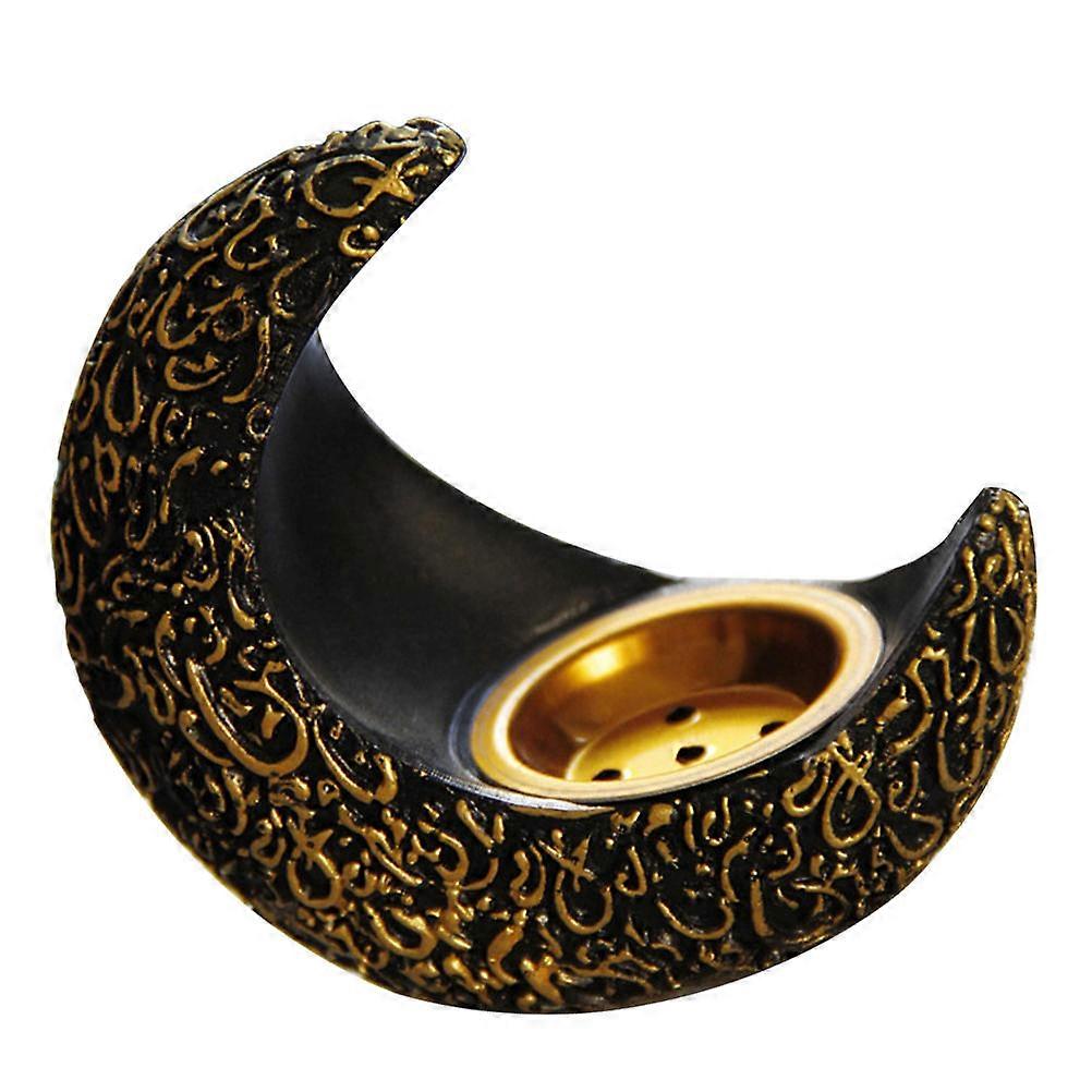 Resin Aromatherapy Burner Moon Shape Censer for Decor Elegant Design