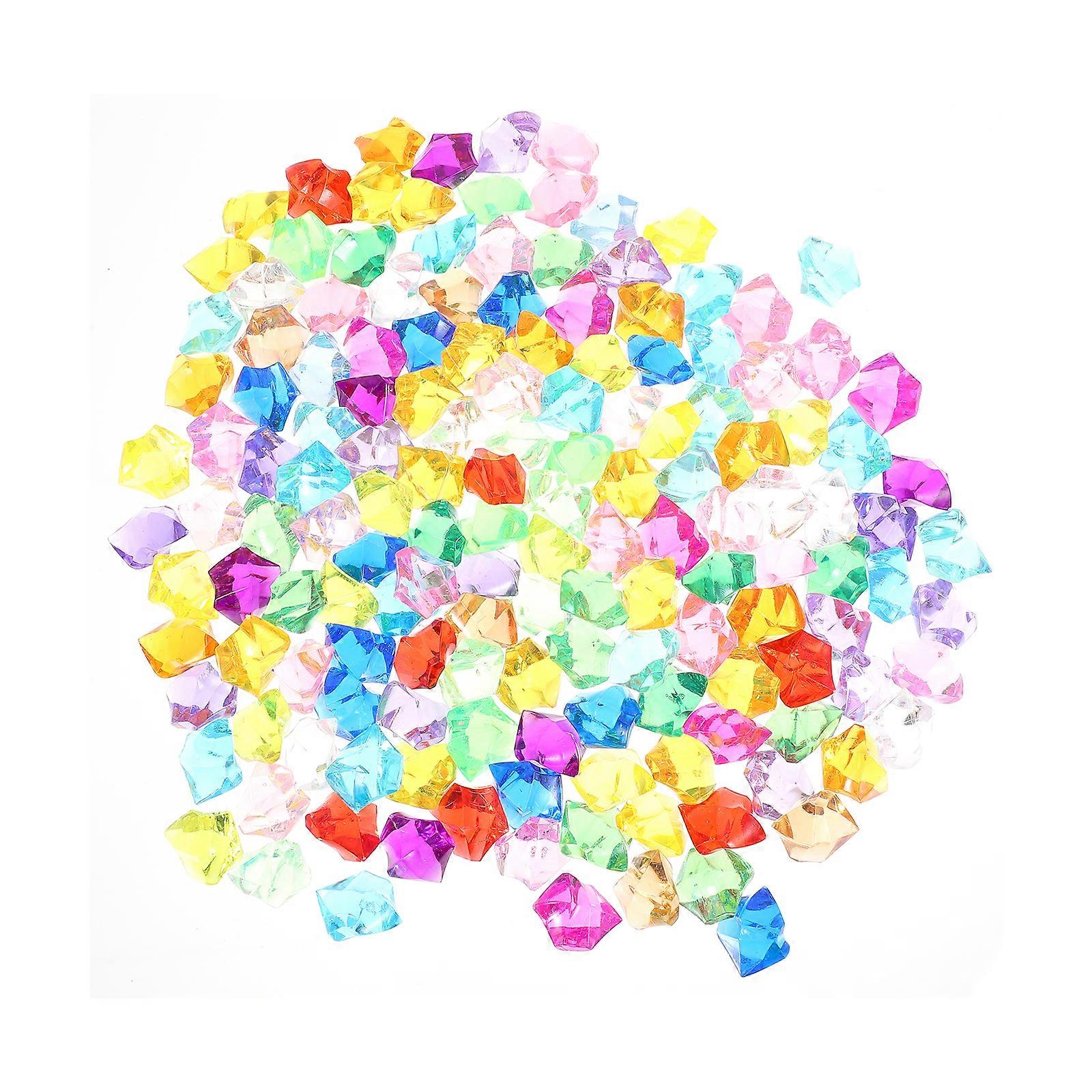 Simulation Diamond Crystals Acrylic Gems Decor for Decoration 200Pcs Set