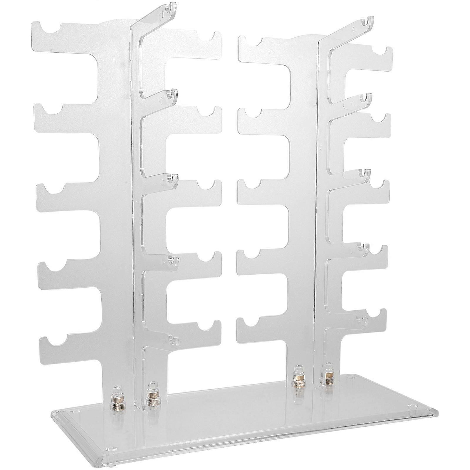 Glasses Stand Display Rack for Storage Use Transparent Material
