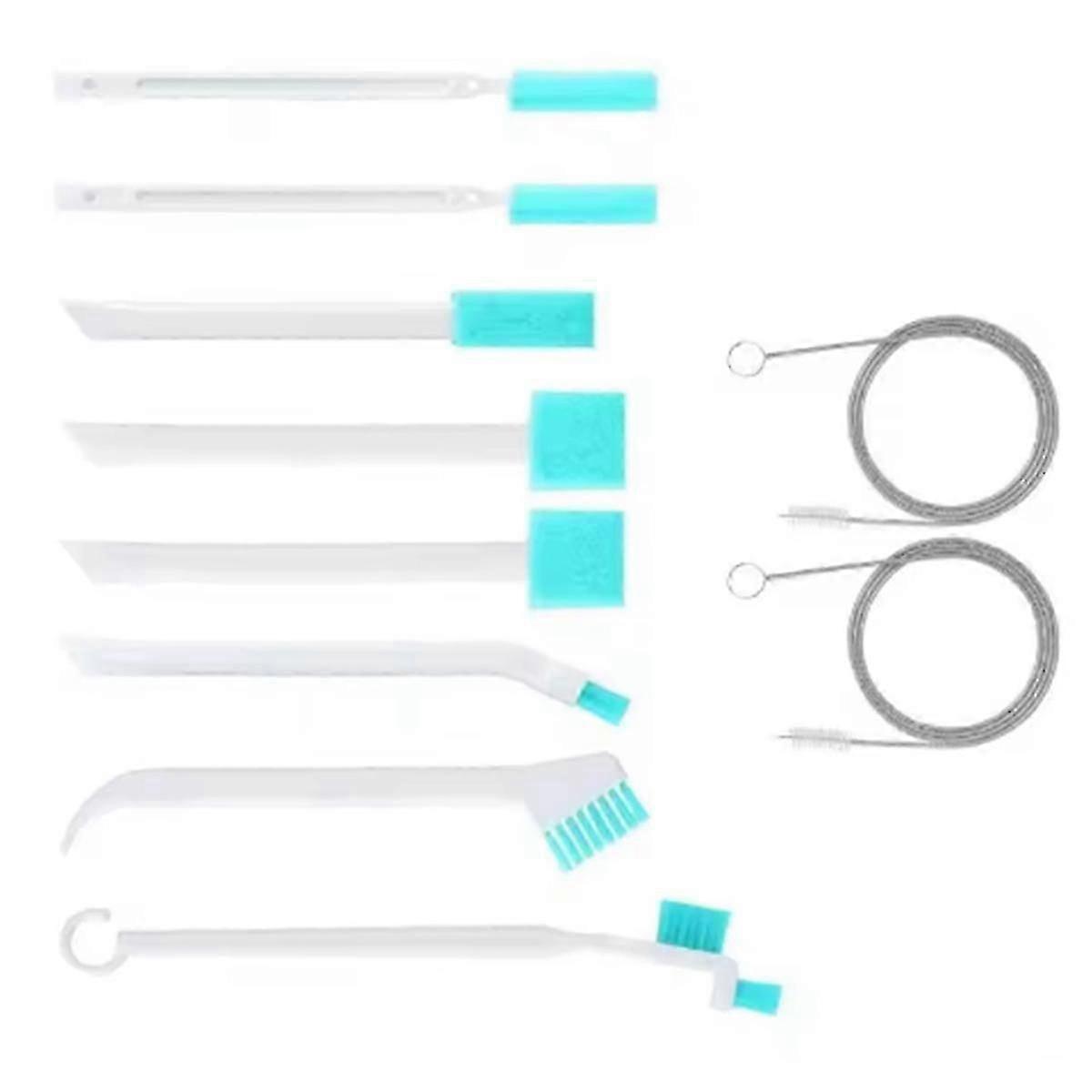 10Pcs Ice makers machine cleaning brushes set, includes 2pcs hook brush