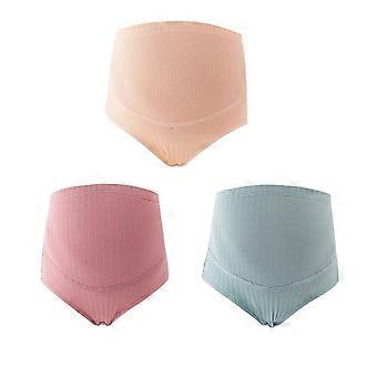 3pcs xl algodão cintura alta ajustável calcinha de maternidade emenda estômago elevador roupa interior de enfermagem para mulheres grávidas (pálido mauve cor da pele verde enegrecido)