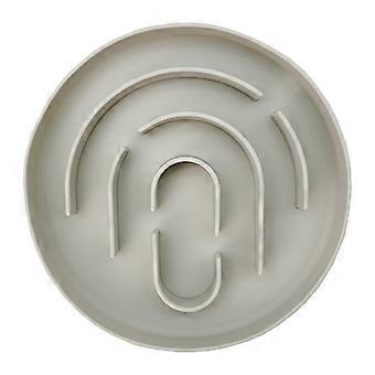 Slow Feeder Cat Bowl Silicone Non Slip Dish Promotes Healthy Digestion Dishwasher Safe Gray