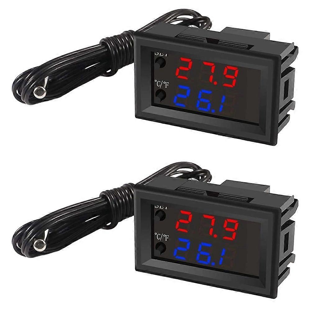 Dual Color LED Display Temperature Controller Module for Heating/Cooling -50 to 110 Celsius 12V Programmable Heating