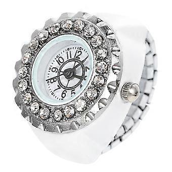 Decorative Finger Ring Watch with Stylish Design for Women Finger Watch