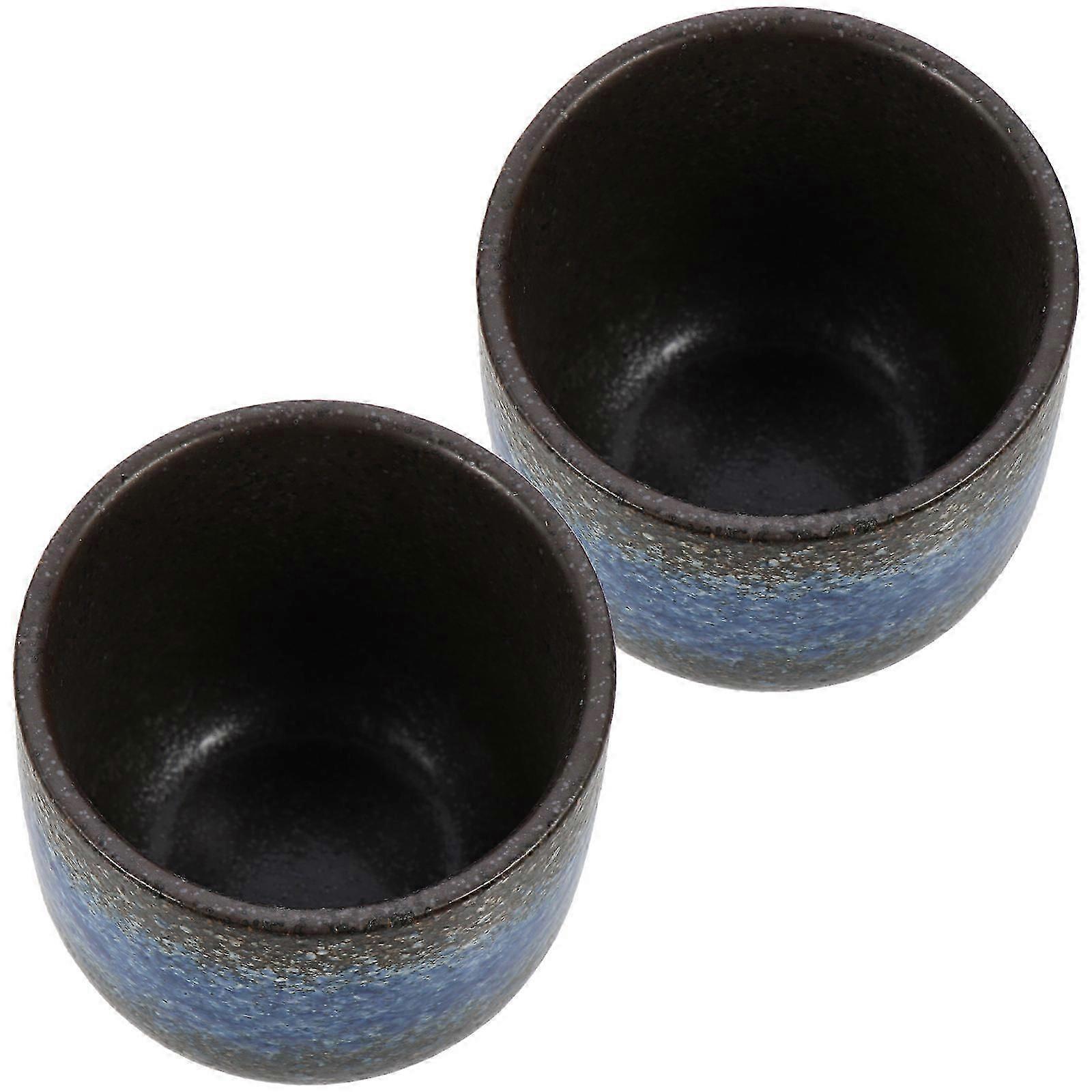 Retro Ceramic Tea Cup for Household Use 2Pcs Multi-Function Teaware