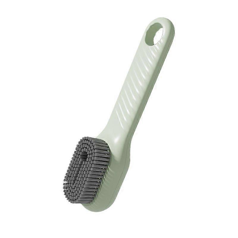 Press-Type Liquid Dispensing Shoe Brush, Multi-Functional Cleaning Tool