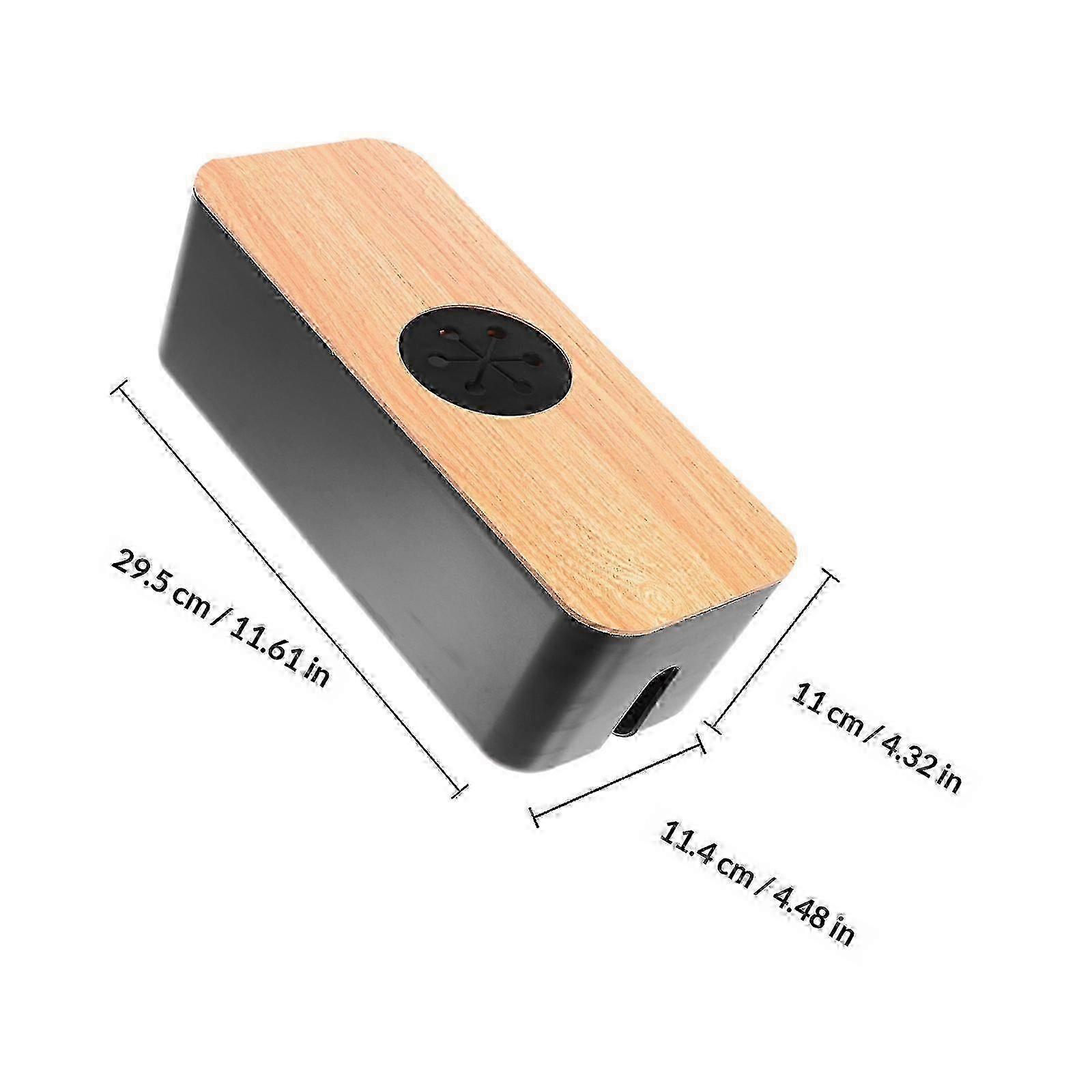 Cable Line Manager for Socket Storage 1Pcs Black Round Holed Organizer