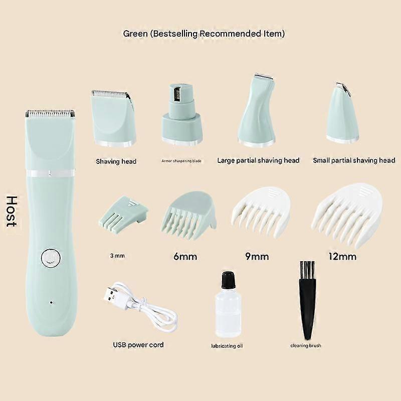 Multi-Function Pet Grooming Kit with 4 Interchangeable Heads