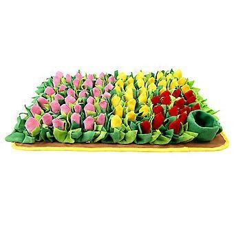 Pet Snuffle Feeding Mats Noseworks Feeding Mats Dog Training Pad Portable Travel Use for Slow Eating & Smell Training Multicolor