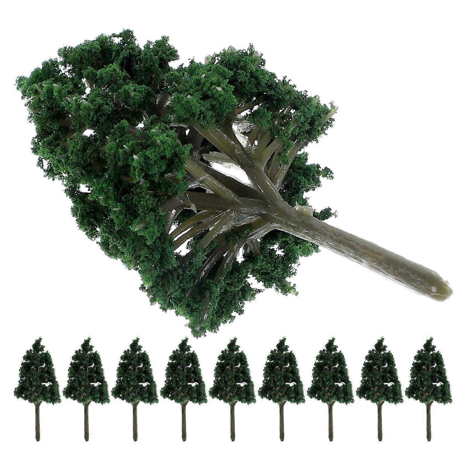 Plastic Tree Model Mini Trees for Crafts for Decoration 10Pcs Durable ABS