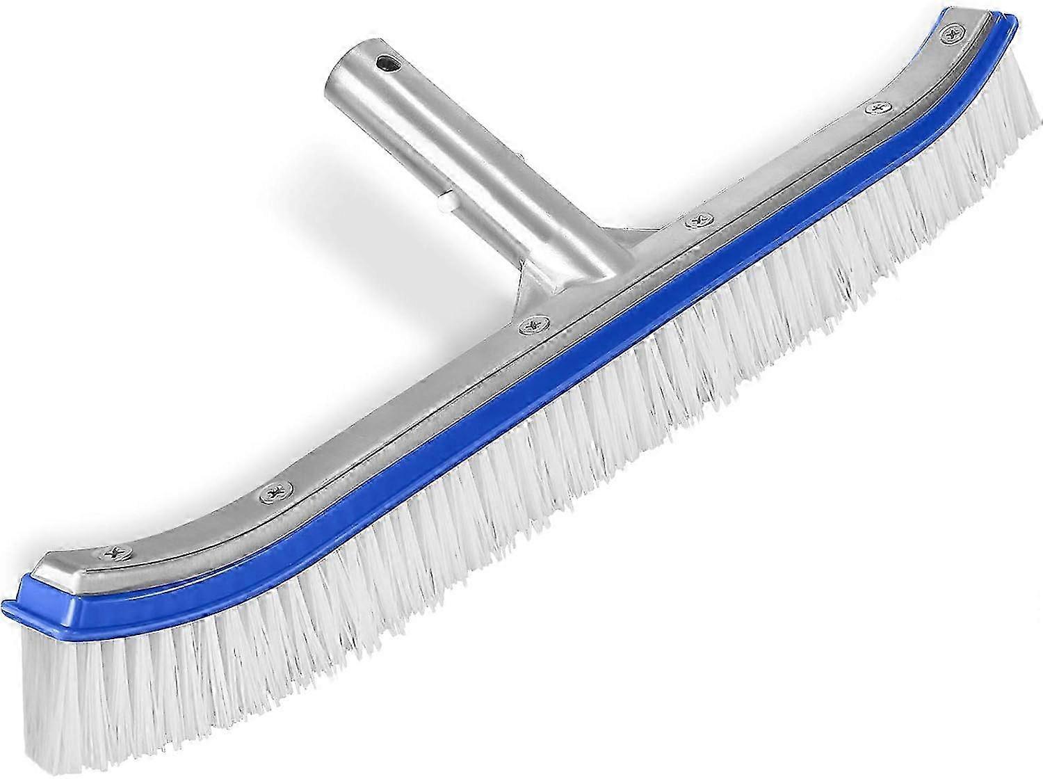 Pool cleaning aluminum back brush - blue