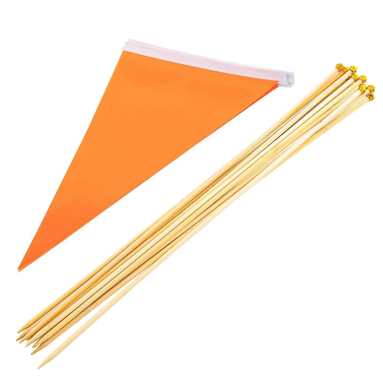 10pcs Lawn Marking Flags Bright Color Landscape Flags Construction Marker Flags