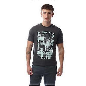 Levis Herre Grafisk Print Afslappet Pasform T-shirt