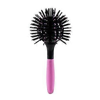 New 3d Bomb Curl Hairbrush Styling Salon Round Hair Curling Curler Comb Hair Tool