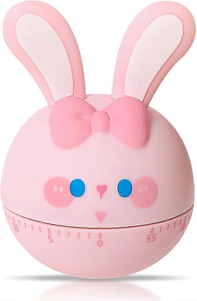 Visual Timer for Kids, Kitchen Classroom 60 Minute Countdown Timer, Office Time Management Tool for Children, Silent Operation, Rabbit Pattern