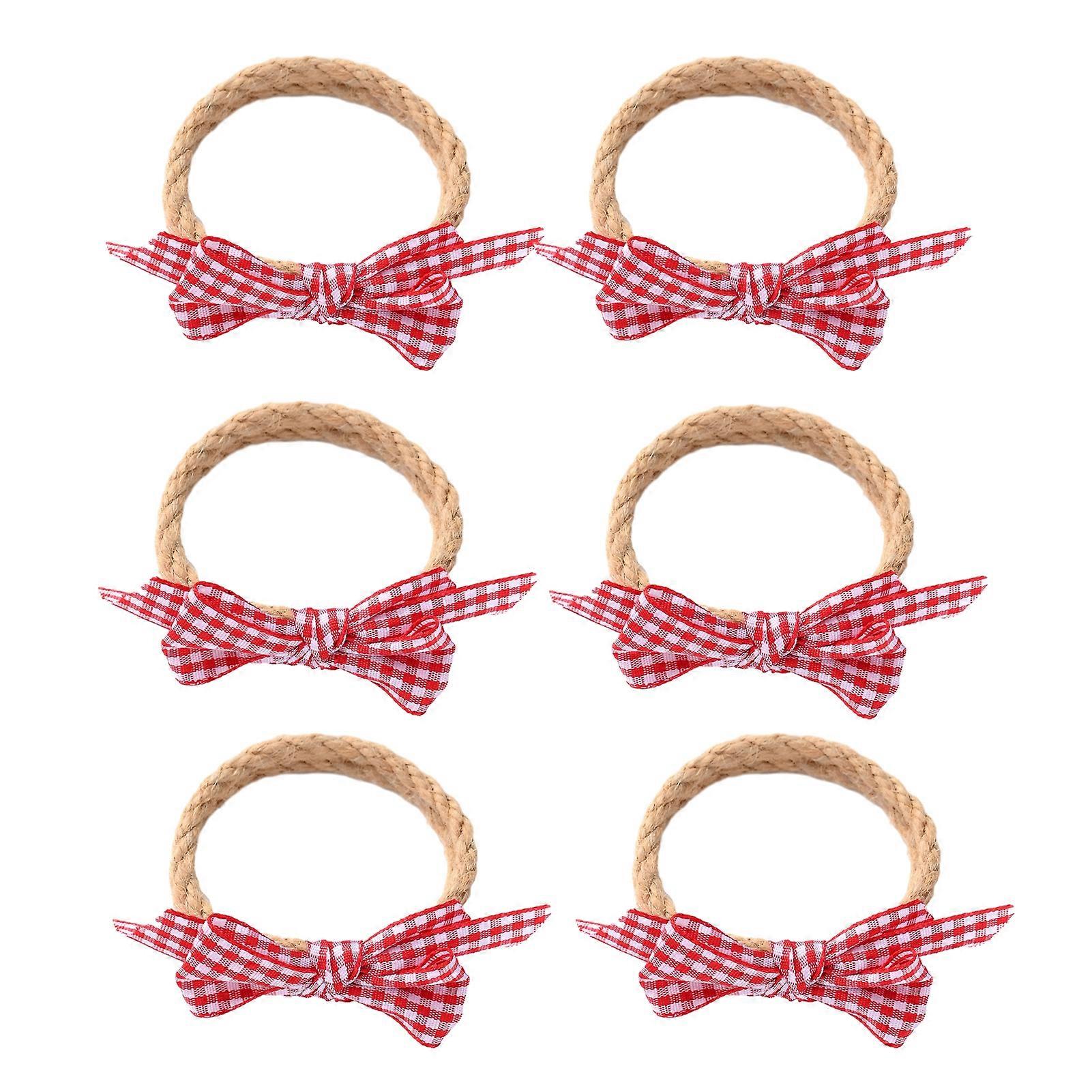 Jute Napkin Ring Set - Rustic & Elegant - for Dinner & Party Decor