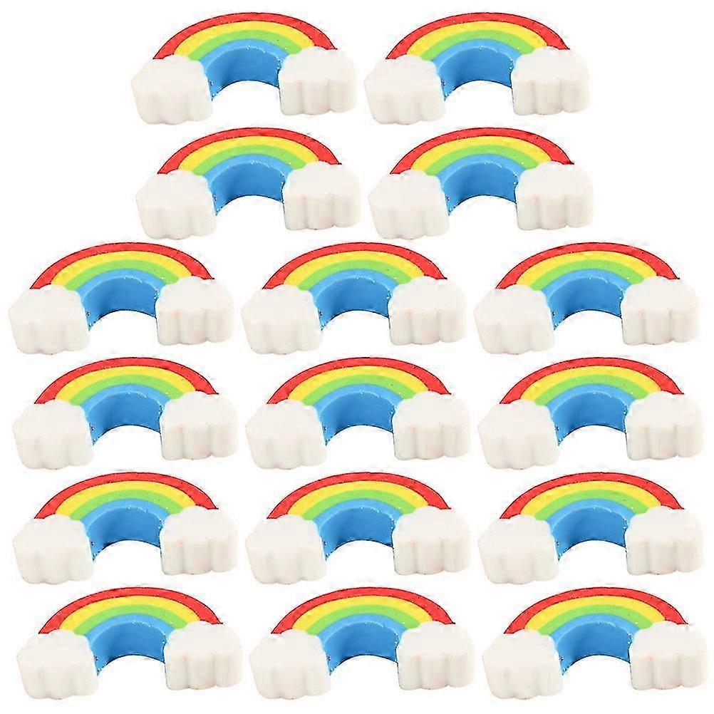 100pcs Multi-function Erasers Delicate Rainbow Erasers Portable Mini Erasers Stationery Supply