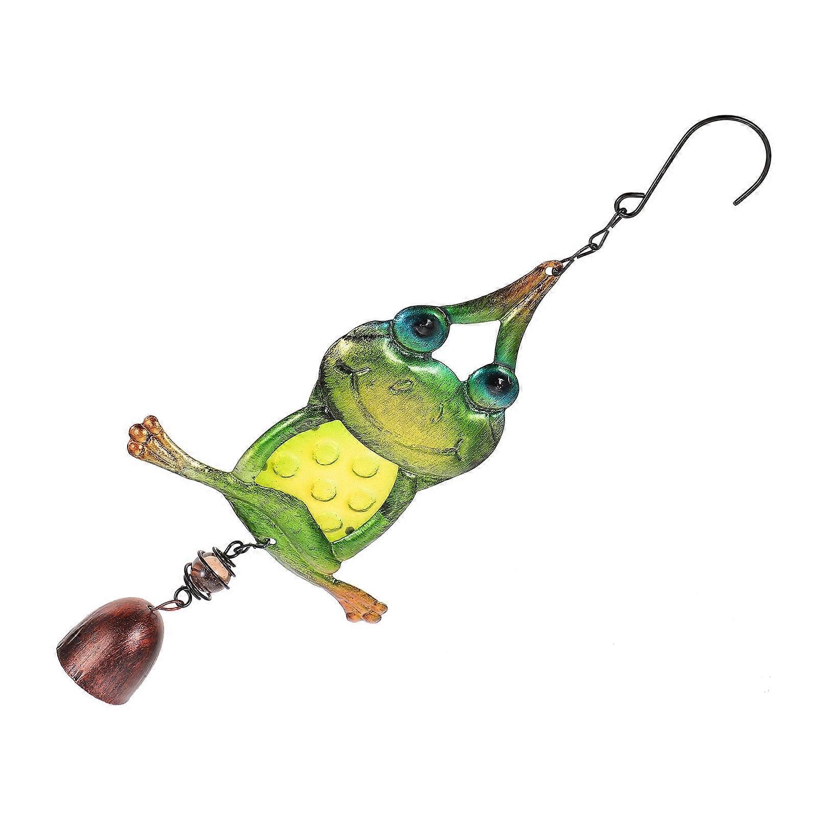 Clochette à vent en métal motif yoga, à suspendre dans la maison ou le jardin (1 pièce)