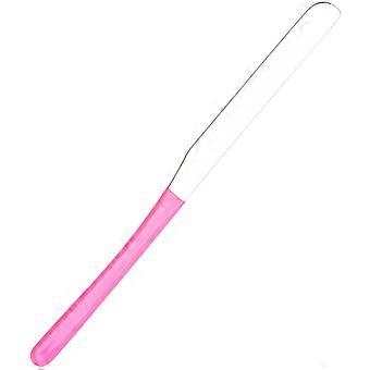 Makeup Mixing Spatula Pink Stainless Steel with Ergonomic Grip and Easy Clean Design