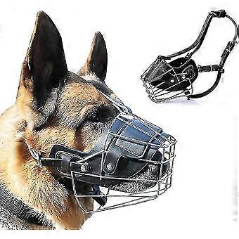 Super Metal Muzzle Dog Muzzles Leather Muzzle For Large Dogs