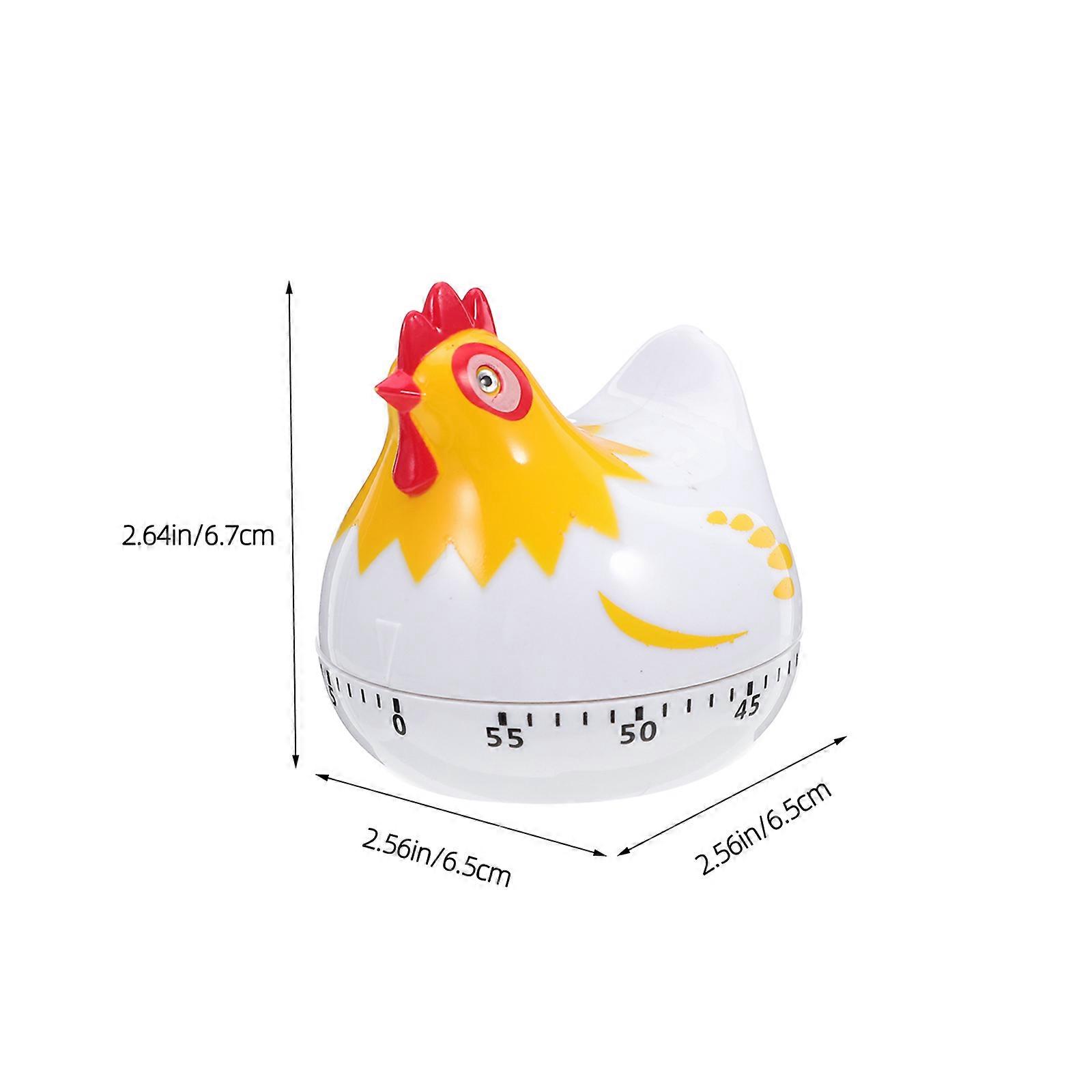 2pcs Hen Design Mechanical Timer Restaurant Cooking Timer Home Baking Timing Tool
