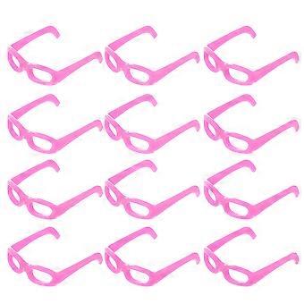 Puppen-Mini-Verkleidungsbrillen zur Dekoration, 200 Stück, rosafarbene Mini-Sonnenbrillen