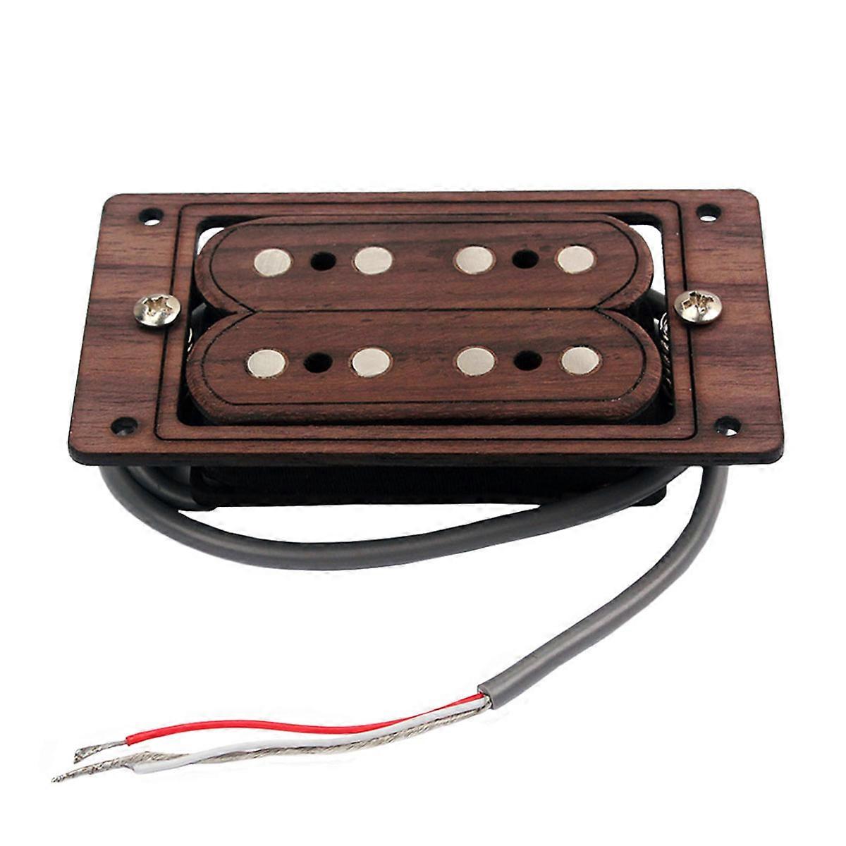 Wood Humbucker Pickup for 4 String Guitar Use