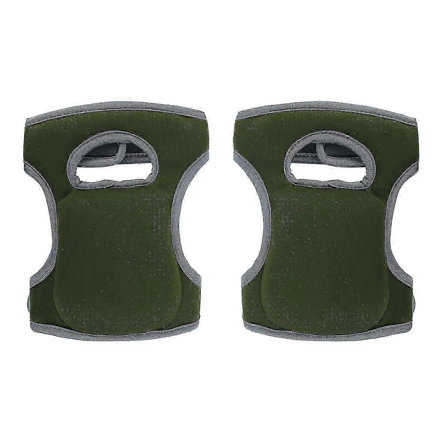 Cushioned kneeling pads for yard work with adjustable straps