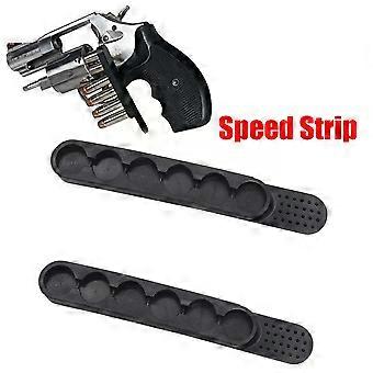 2pcs/set Speed Strip Fits Hold 6 Rounds Bullet for Revolver in Waist Bag Gun Accessories