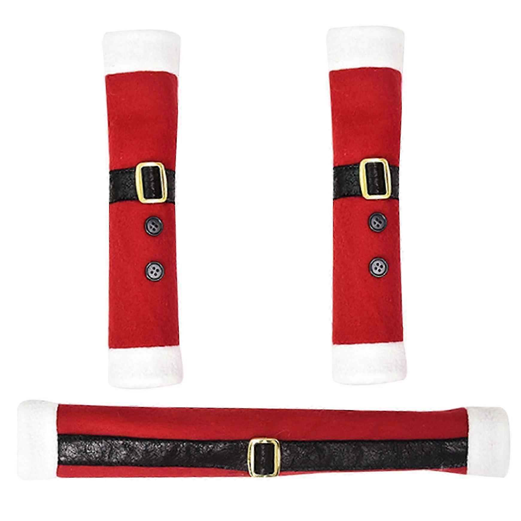 Festive Santa Handle Covers 3Pcs