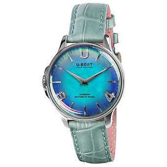Rainbow Watch for Women Analog Quartz with Cowhide Bracelet 8474